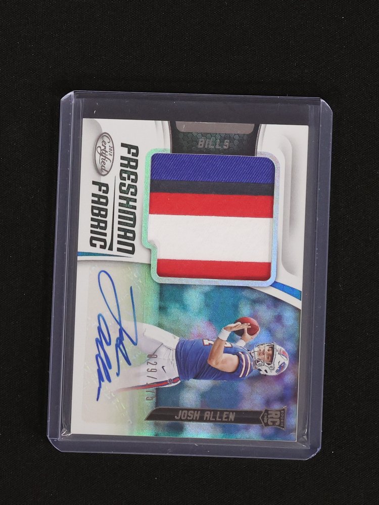 2018 Panini Certified #204 Josh Allen Freshman Fabric — front