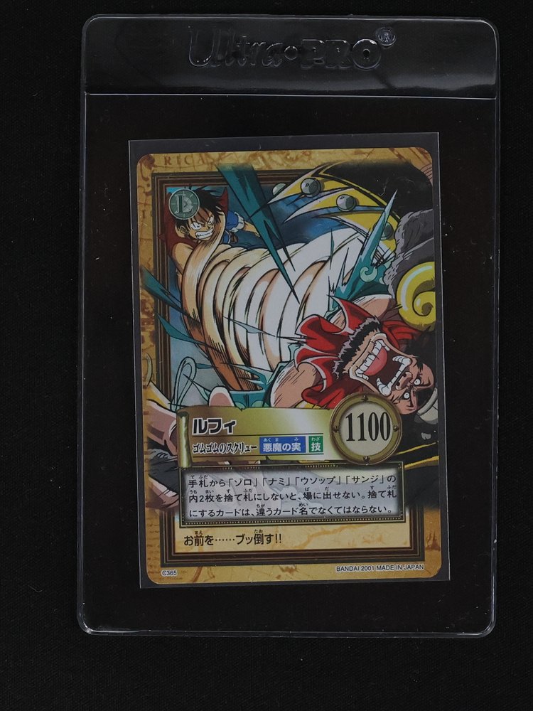 2001 One Piece Carddass Hyper Battle #C365 Monkey D. Luffy — front