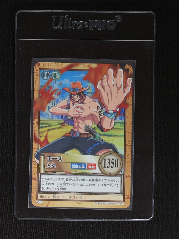 2001 Bandai One Piece Carddass #C531 Portgas D. Ace — front