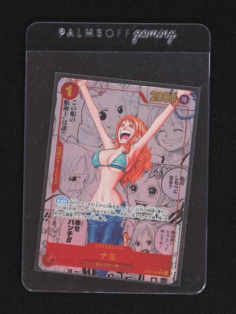 2024 One Piece Card The Best OP01-016 Nami Manga Alt Art Comic Parallel — front