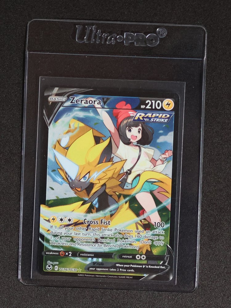 2022 Pokémon TCG Silver Tempest #TG16 Zeraora V — front