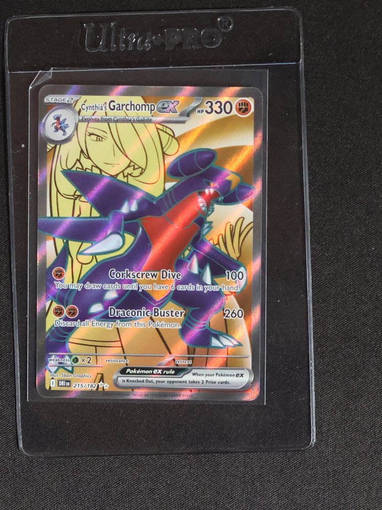 2022 Pokémon SV10 Destined Rivals #215 Cynthia's Garchomp EX — front
