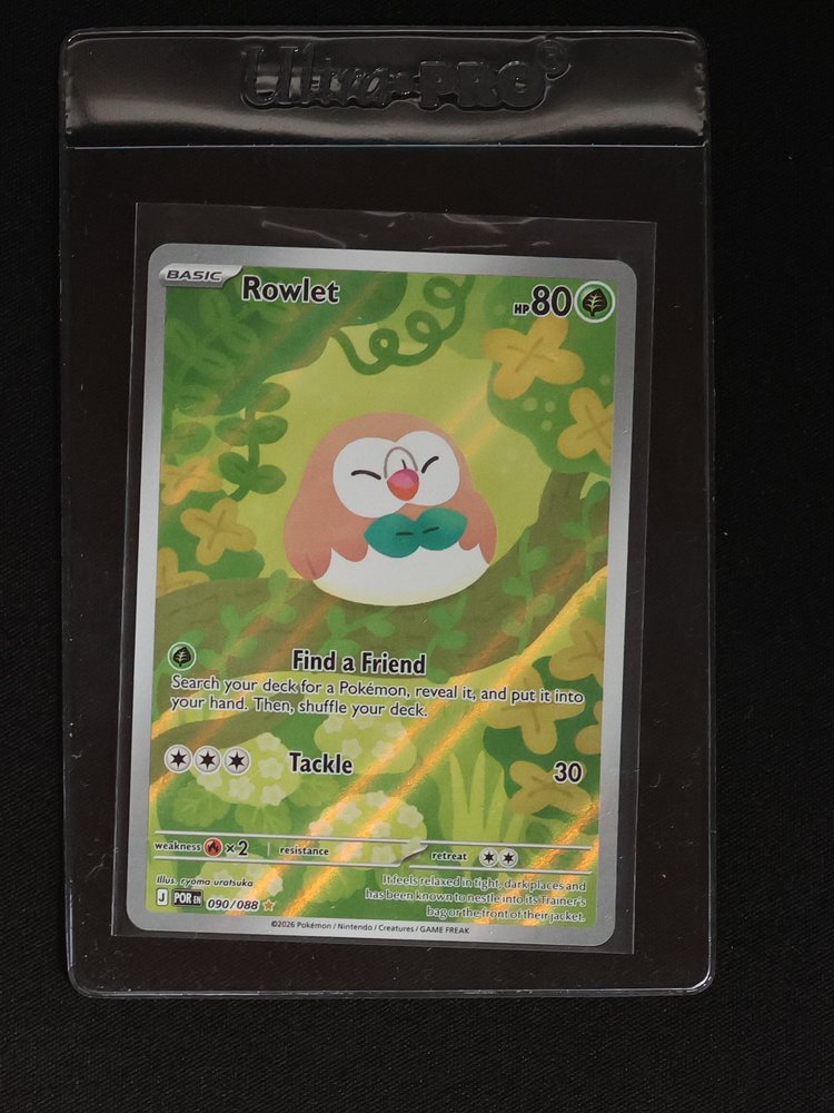 2026 Pokémon #090 Rowlet — front