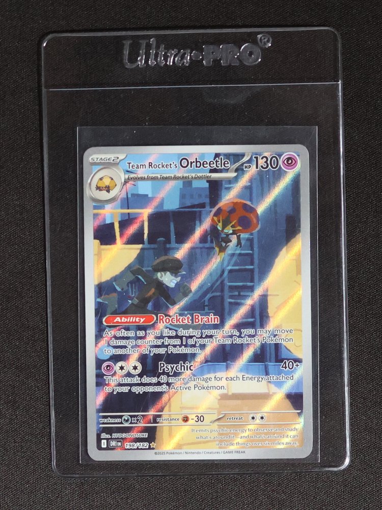 2025 Pokémon #198 Team Rocket's Orbeetle — front