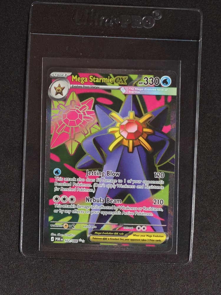 2015 Pokémon Mega Starmie ex 102/088 Perfect Order — front