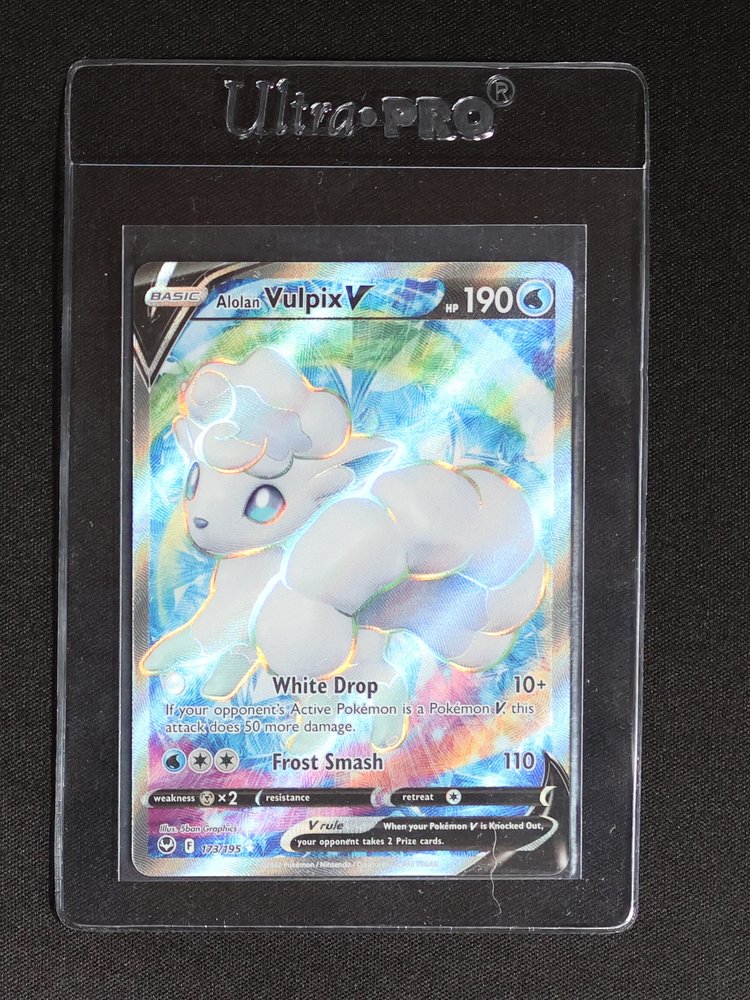 2022 Pokémon Sword & Shield Silver Tempest #173 Alolan Vulpix V — front