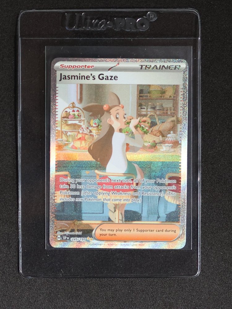 2023 Pokémon Scarlet & Violet SV08 Surging Sparks #245 Jasmine's Gaze — front
