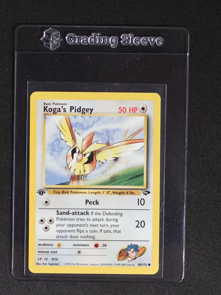 2000 Pokémon Gym Challenge #80 Koga's Pidgey — front
