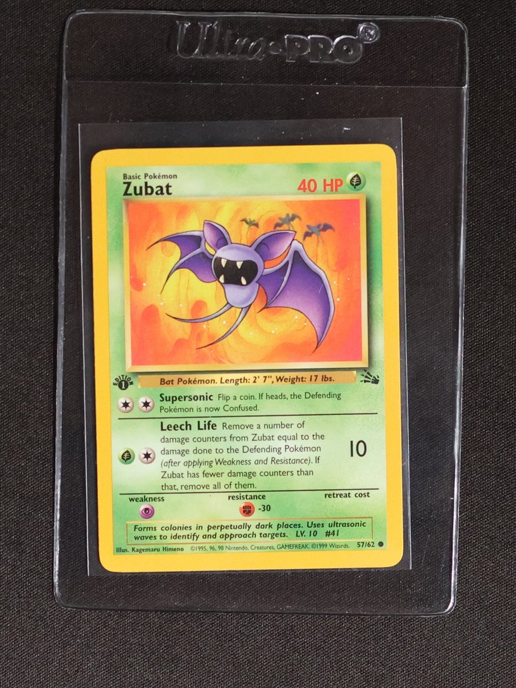 1999 Pokémon #57 Zubat — front