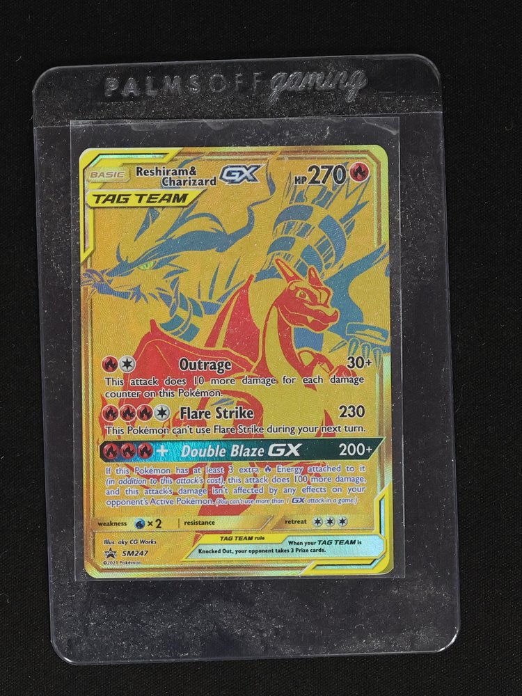 2021 Pokémon TCG SM247 Reshiram & Charizard GX Tag Team Promo — front
