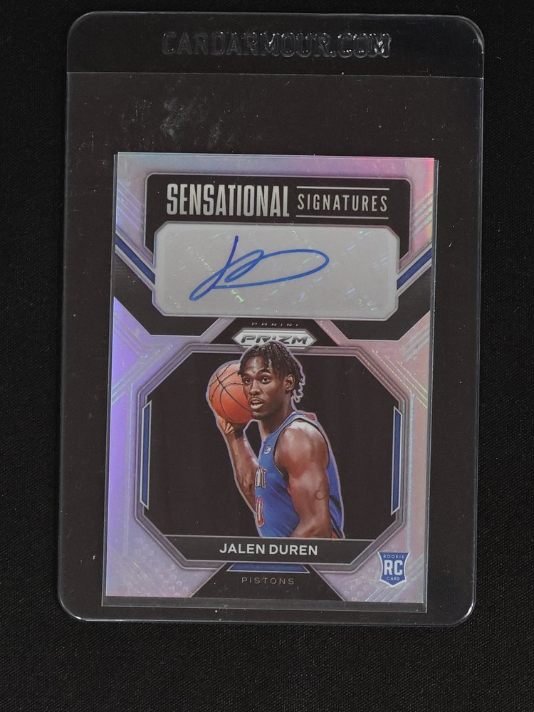 2022-23 Panini Prizm Sensational Signatures #SS-JK Jalen Duren Rookie Auto — front