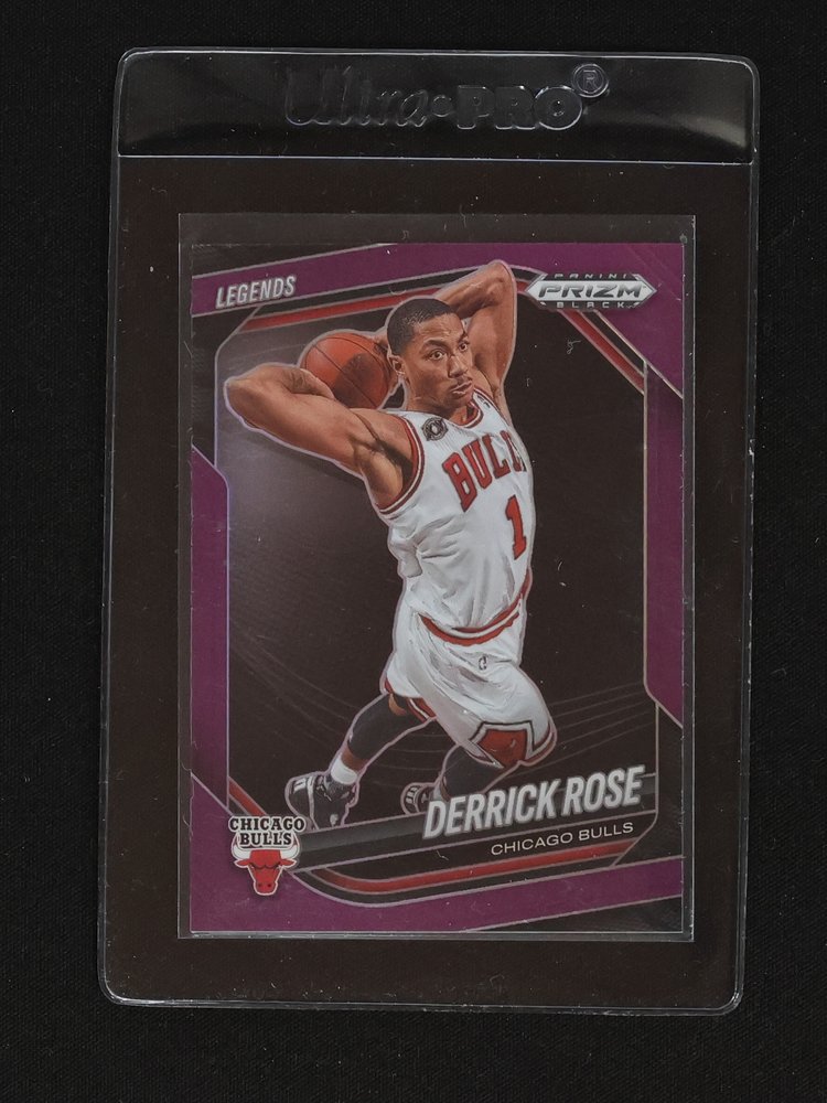 2024-25 Panini Prizm Black Legends #256 Derrick Rose — front