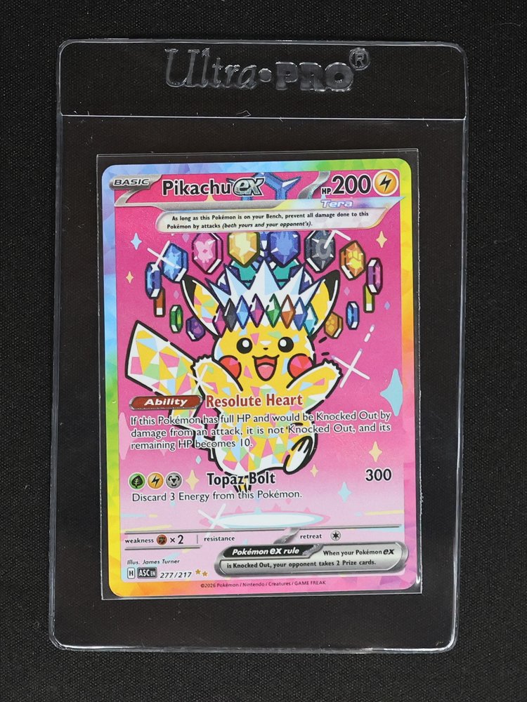 2026 Pokemon Ascended Heroes #277 Pikachu ex — front