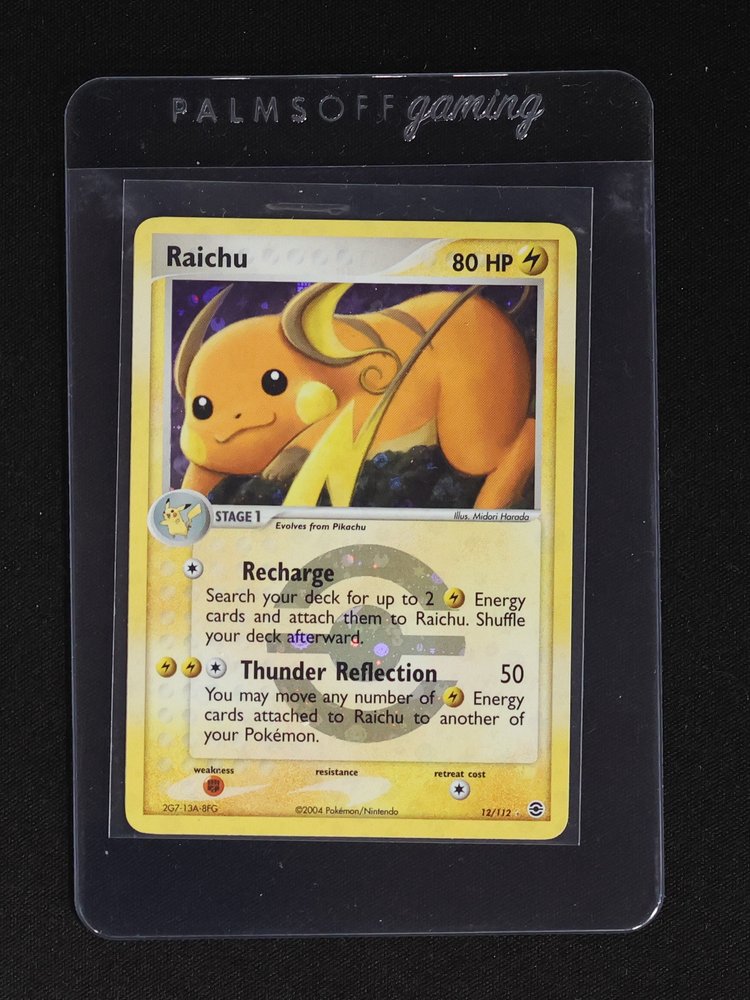 2004 Pokemon FireRed & LeafGreen #12 Raichu — front