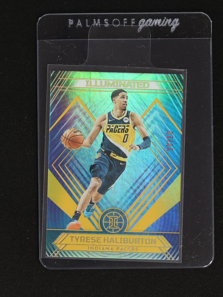 2021-22 Panini Illusions Illuminated #19 Tyrese Haliburton — front