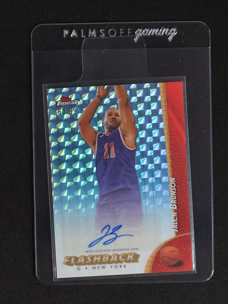 2025 Topps Finest #FBA-JB Jalen Brunson Flashback Auto Geometric — front