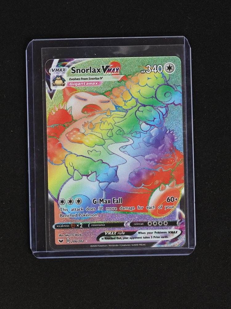 2020 Pokémon Sword & Shield #206/202 Snorlax VMAX — front