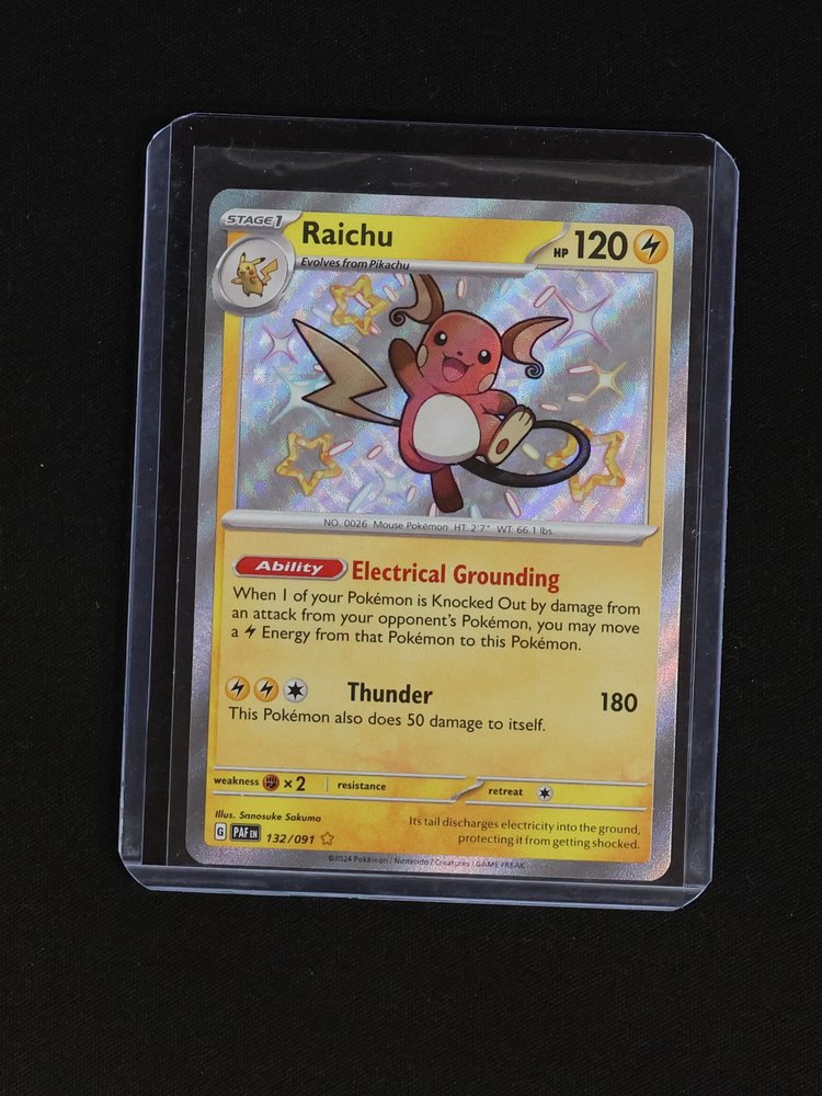 2024 Pokémon TCG Paldean Fates #132 Raichu — front