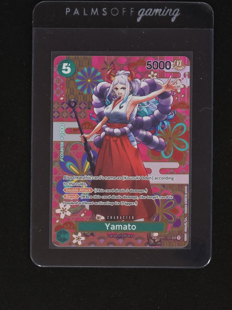 One Piece Card Game Yamato OP01-121 Secret Rare Alternate Art — front