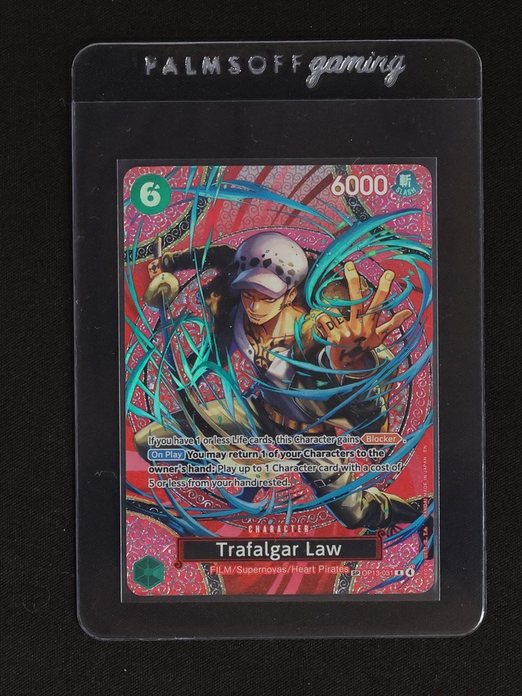 One Piece Card Game SP OP13-031 Trafalgar Law Adventure on Kami's Island — front