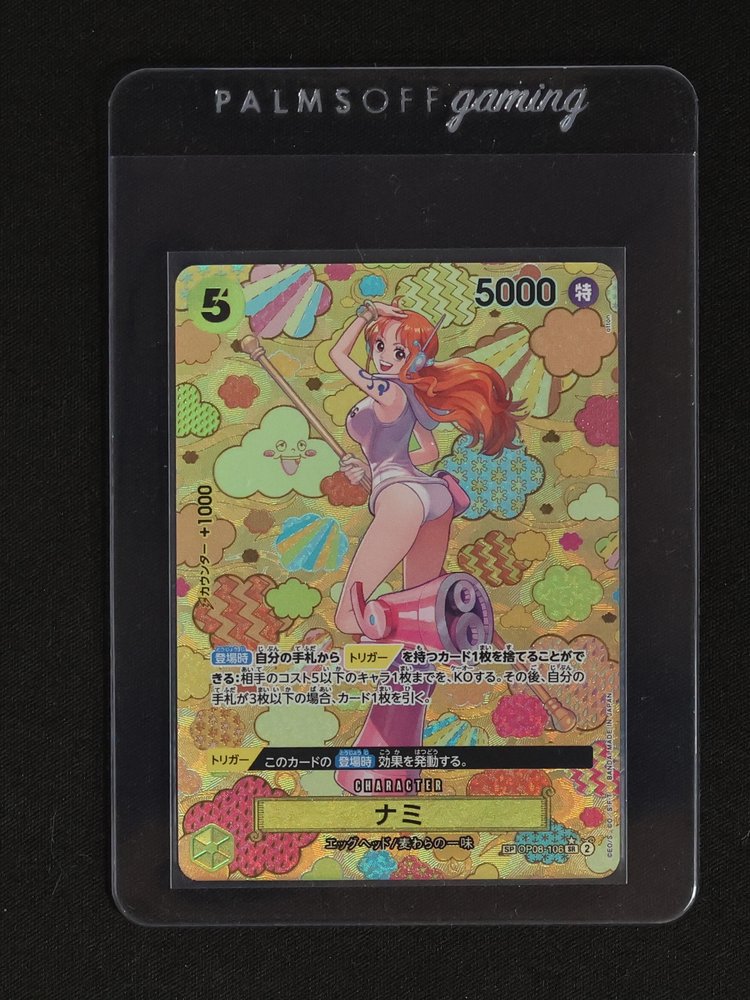 2024 One Piece Card Game OP08-106 Nami SP Special Alt Art — front