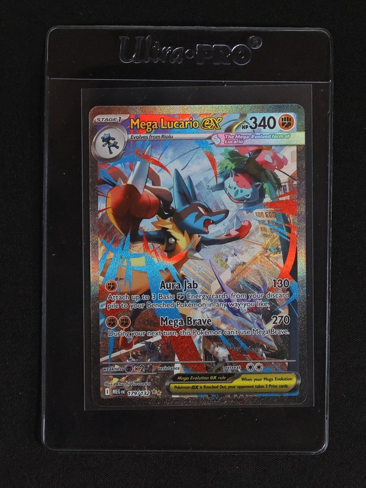 Pokemon Mega Lucario EX 179/132 Mega Evolution — front