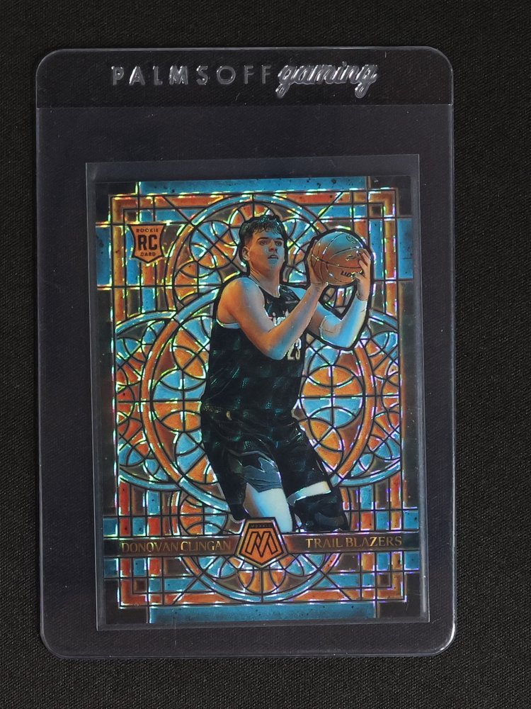 2024-25 Panini Mosaic #22 Donovan Clingan RC Stained Glass — front