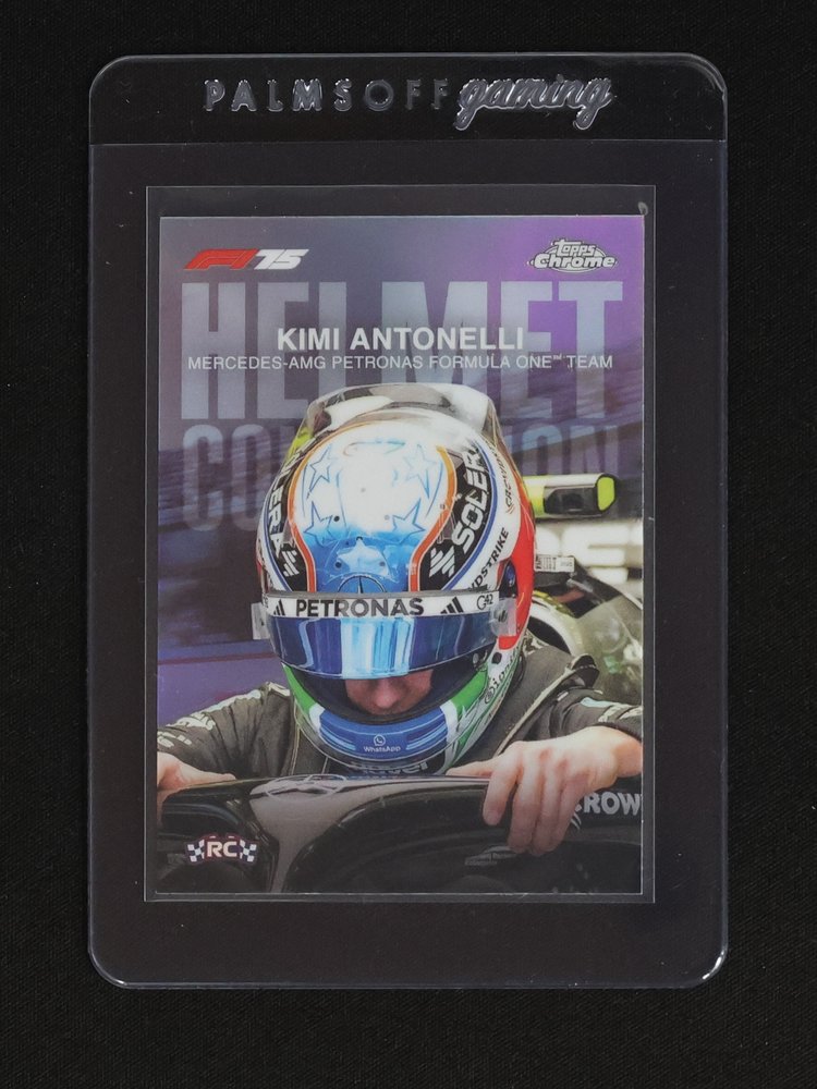 2025 Topps Chrome Formula 1 #HC-1 Kimi Antonelli Helmet Collection Rookie — front