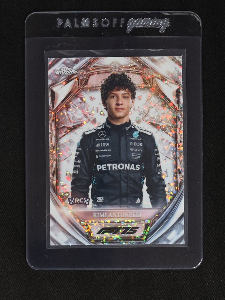 2025 Topps Chrome Formula 1 Diamond 75th Anniversary #D75-8 Kimi Antonelli — front