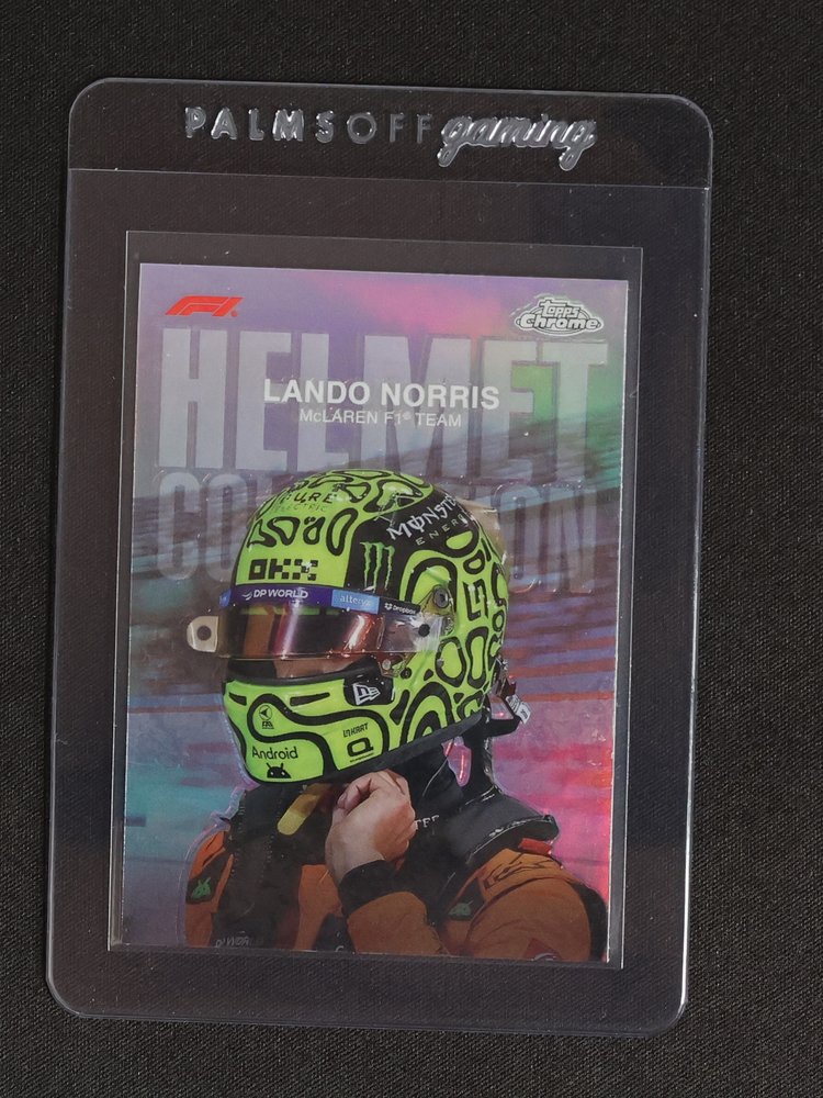 2024 Topps Chrome Formula 1 Helmet Collection #HC-7 Lando Norris — front