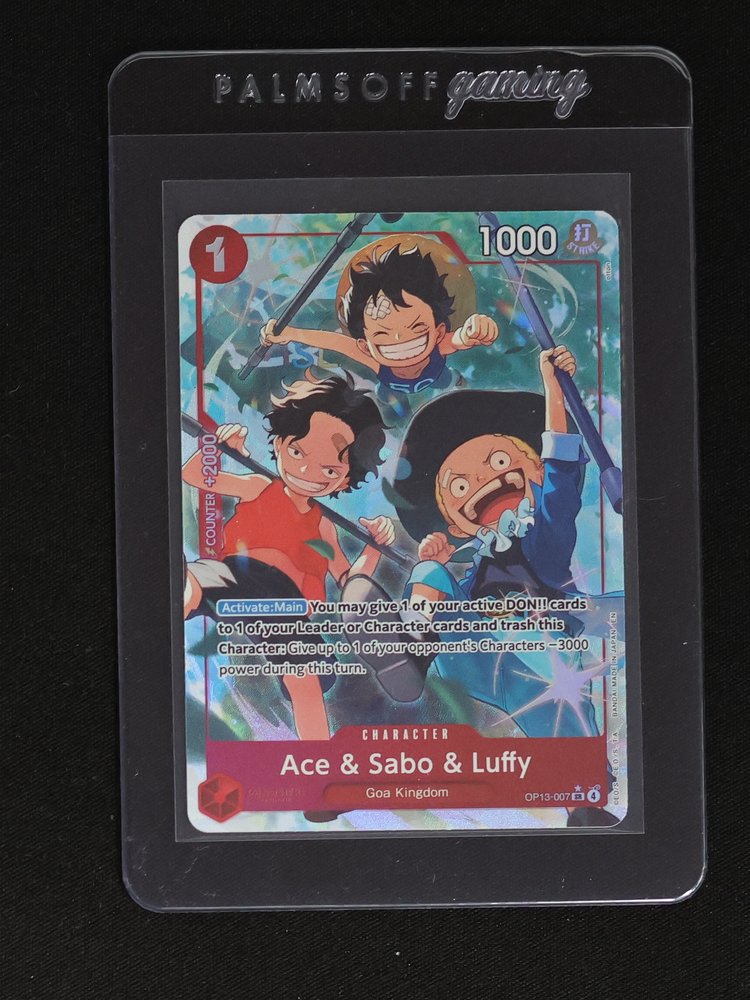 2023 One Piece Card Game OP13-007 Ace & Sabo & Luffy — front