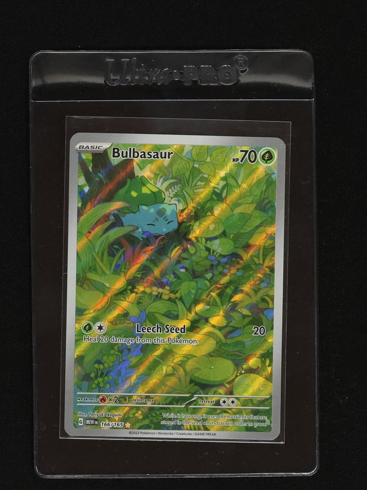 2023 Pokémon Scarlet & Violet 151 #166 Bulbasaur Illustration Rare Holo — front