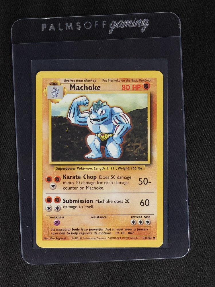 1999 Pokémon #34 Machoke — front