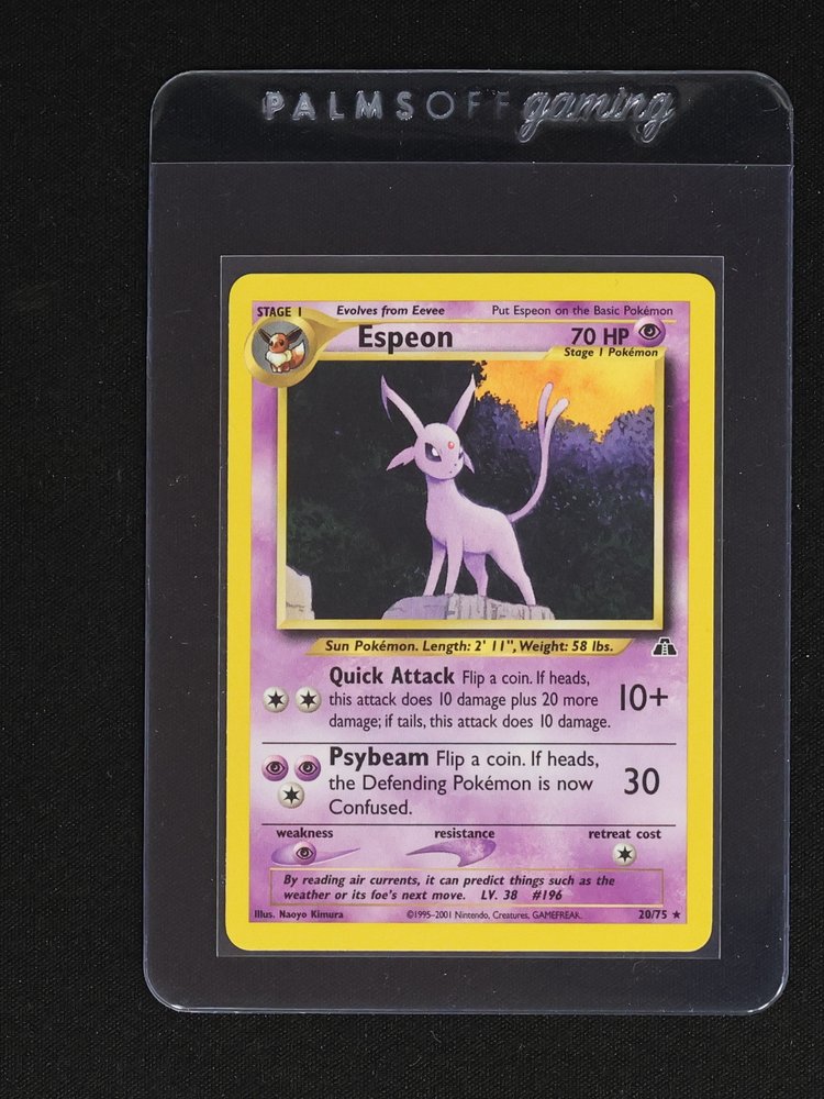 2001 Pokémon Neo Discovery #20 Espeon — front