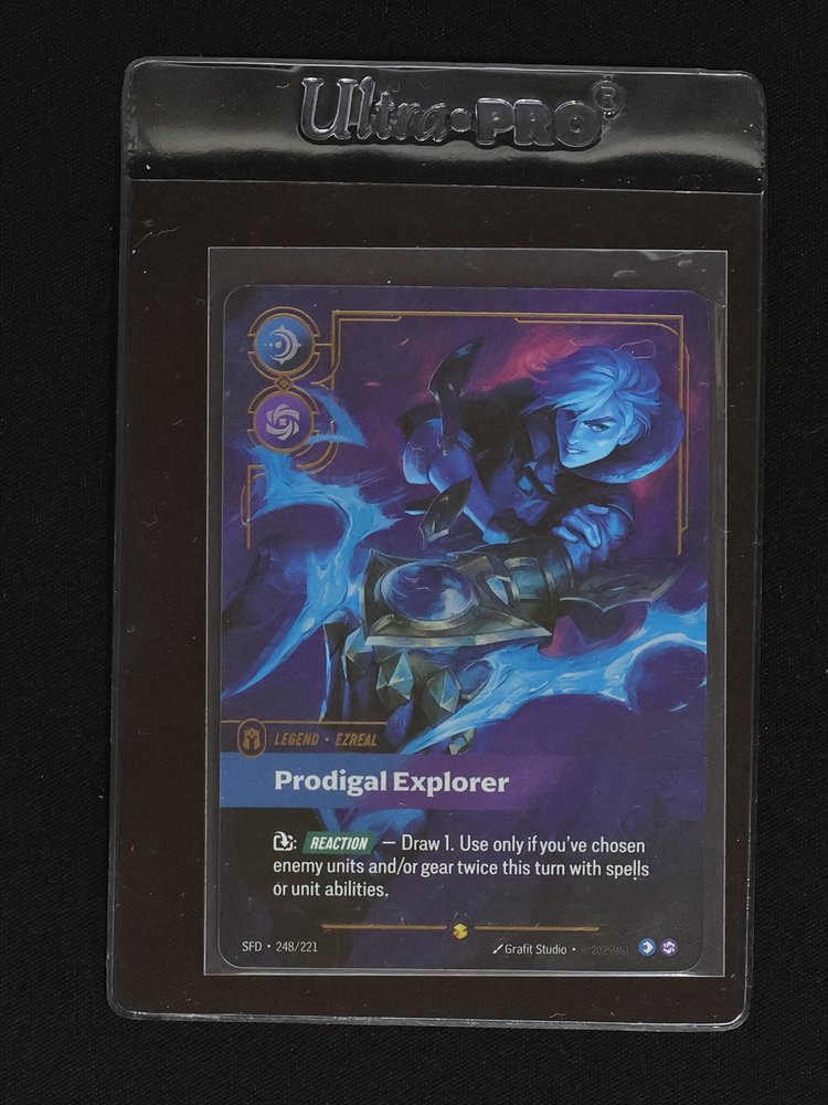 2023 Riftbound Spiritforged #248 Prodigal Explorer Ezreal — front