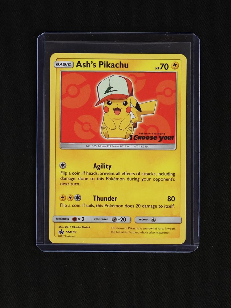 2017 Pokémon SM109 Ash's Pikachu — front