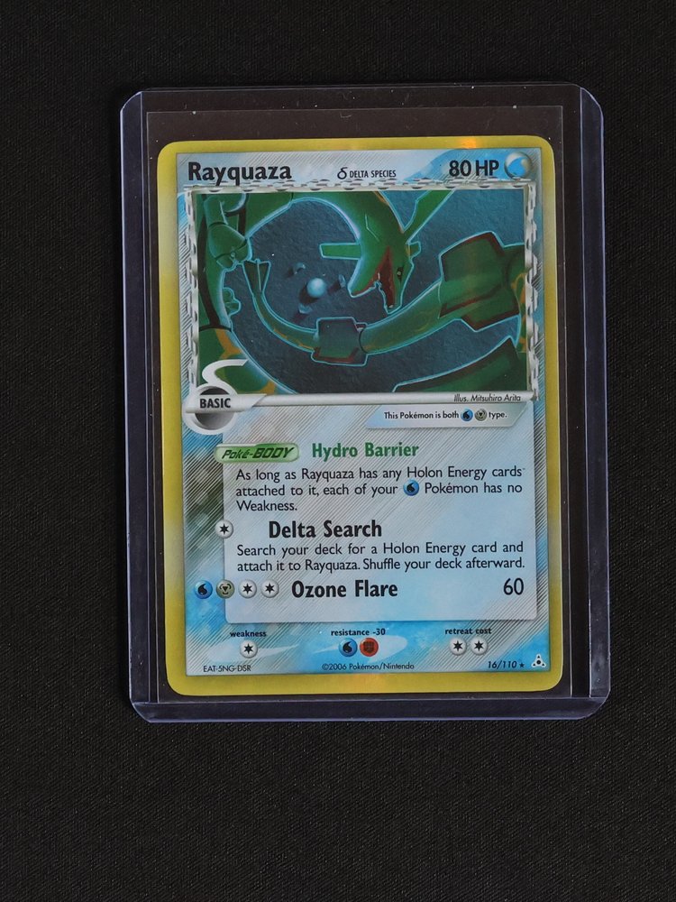 2006 Pokémon EX Holon Phantoms #16 Rayquaza (Delta Species) — front