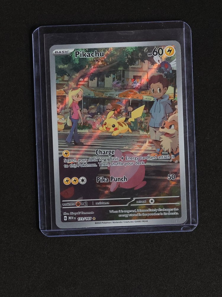 2023 Pokémon Scarlet & Violet 151 #173 Pikachu Illustration Rare Full Art — front