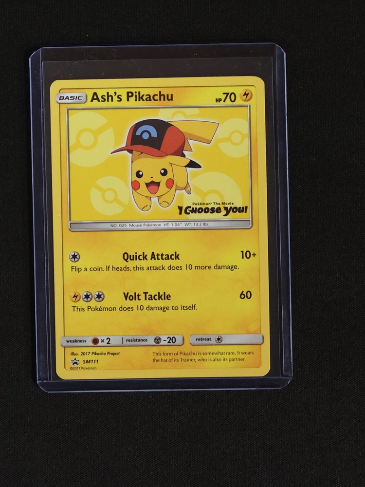 2017 Pokémon SM111 Ash's Pikachu — front