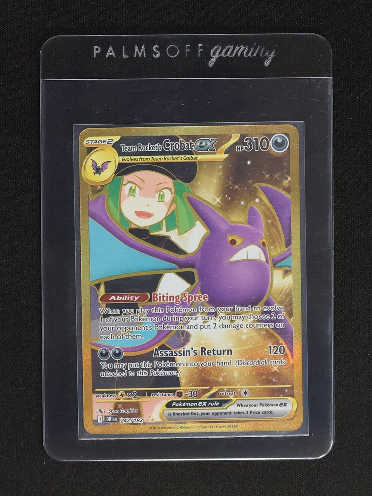 2023 Pokémon TCG Sv10: Destined Rivals #242 Team Rocket's Crobat ex — front