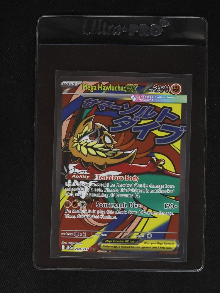 2026 Pokémon Ascended Heroes #268 Mega Hawlucha EX — front