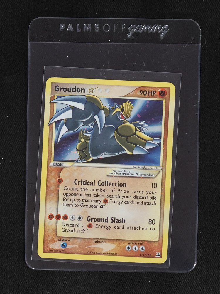 2005 Pokémon EX Delta Species #111 Groudon Star — front