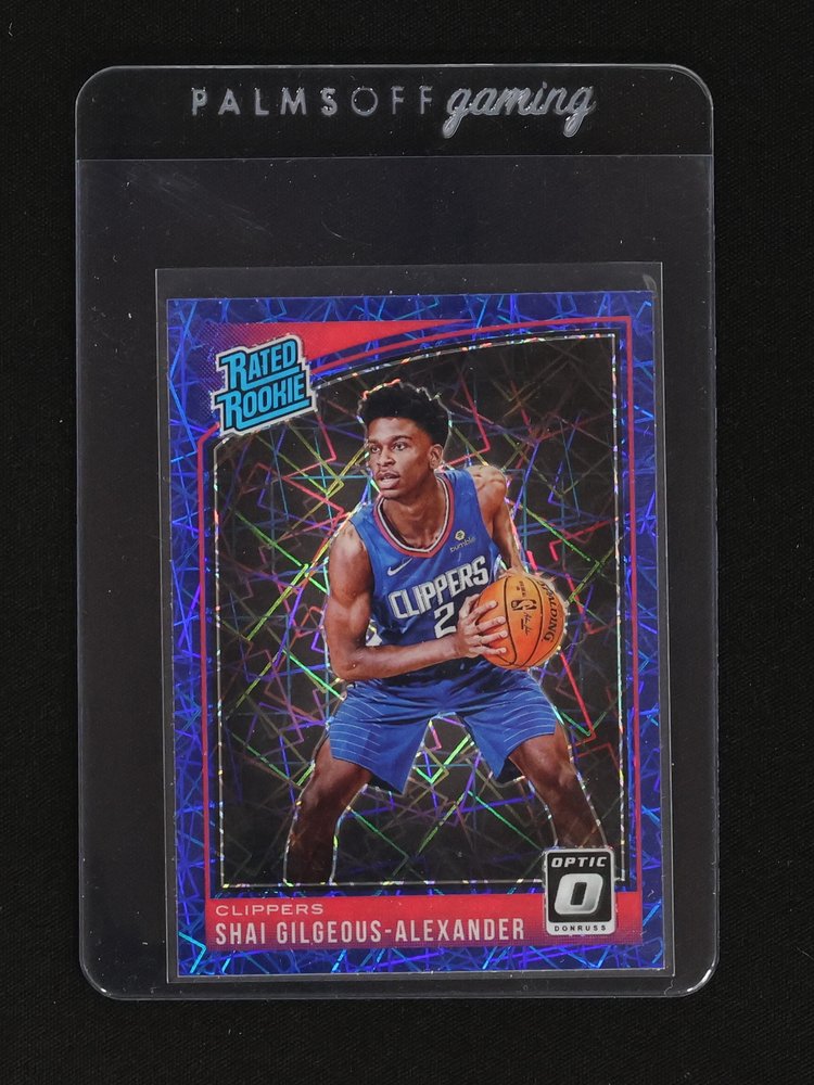 2018-19 Panini Donruss Optic #162 Shai Gilgeous-Alexander Rated Rookie Shock Prizm — front