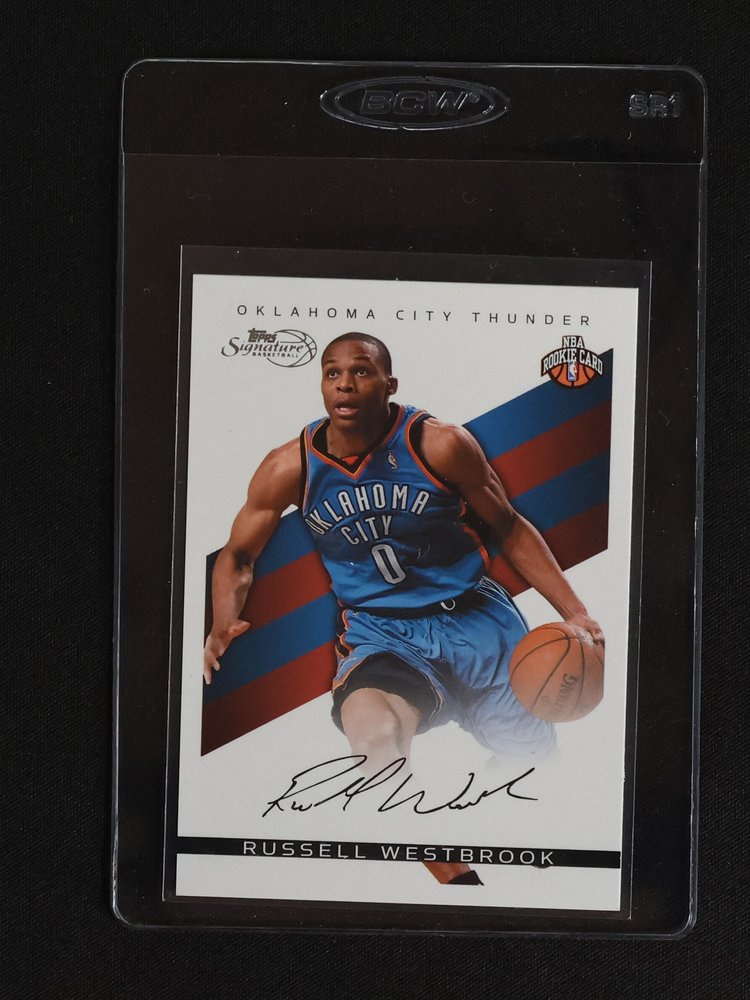 2008-09 Topps Signature #TS-RW Russell Westbrook Rookie Card — front