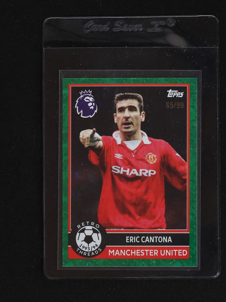 2025-26 Topps Premier League #384 Eric Cantona Retro Threads — front