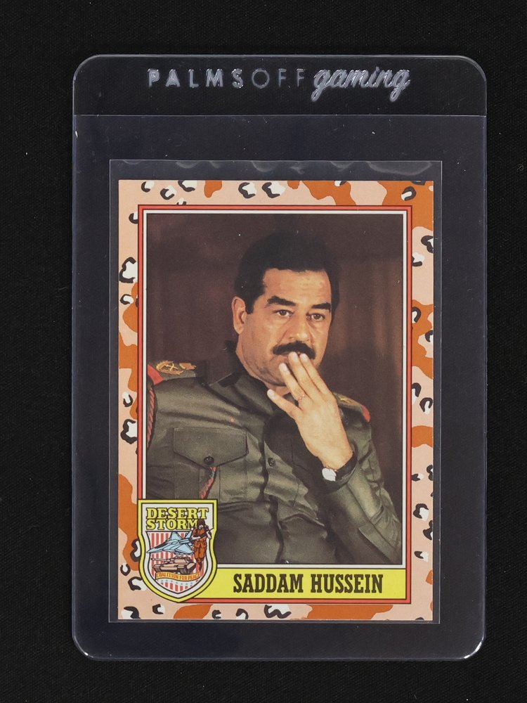 1991 Topps Desert Storm #189 Saddam Hussein — front