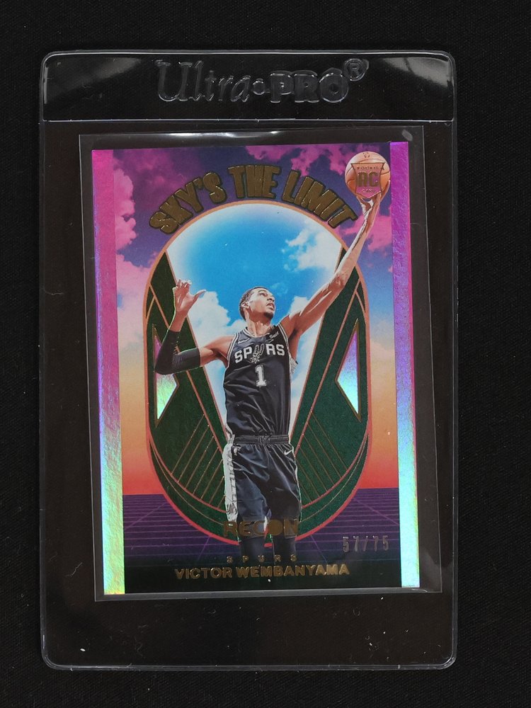 2023-24 Panini Recon #1 Victor Wembanyama Sky's The Limit Rookie — front