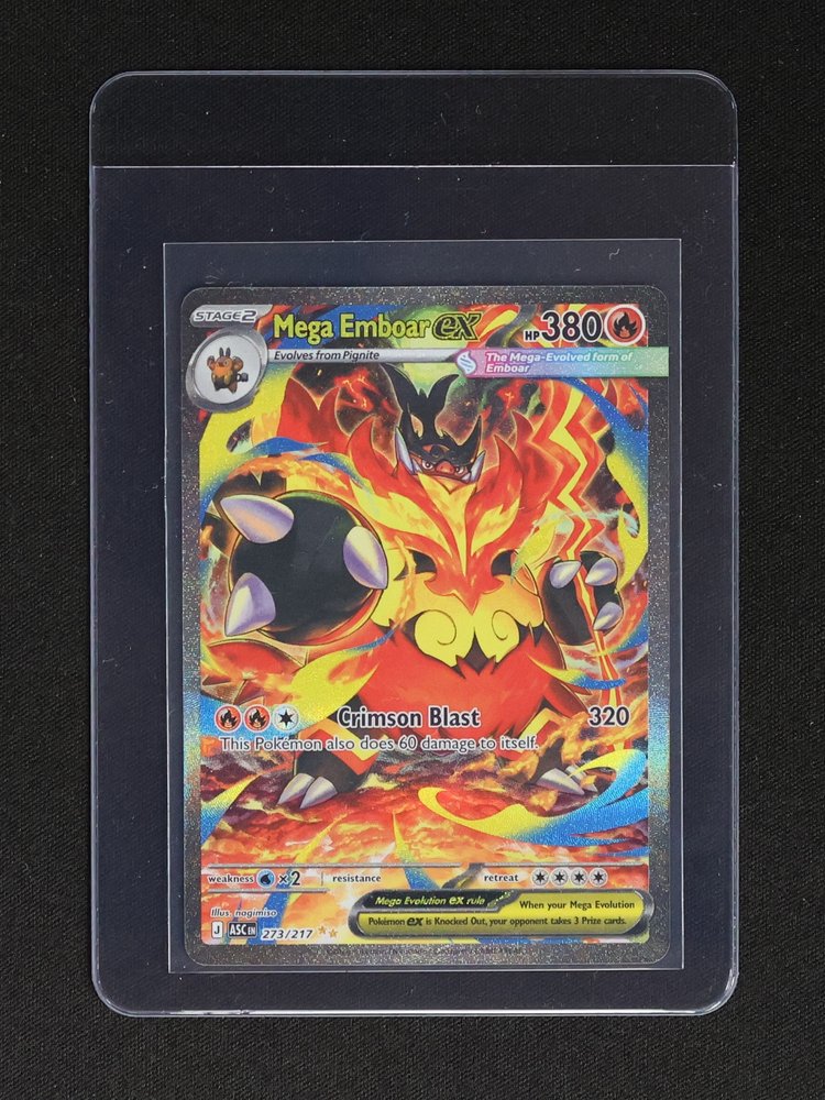 2026 Pokémon TCG Mega Emboar EX 273/217 — front