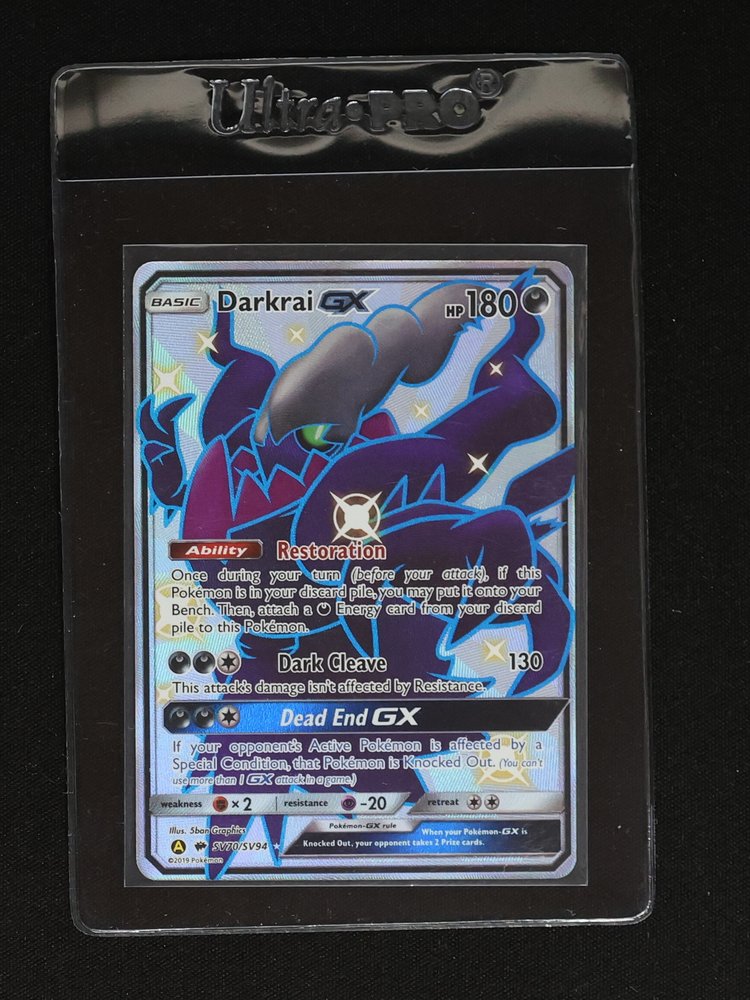 2019 Pokémon Hidden Fates SV70/SV94 Darkrai GX — front