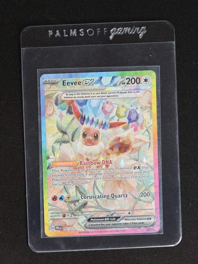 2025 Pokémon TCG Prismatic Evolutions #167 Eevee ex — front
